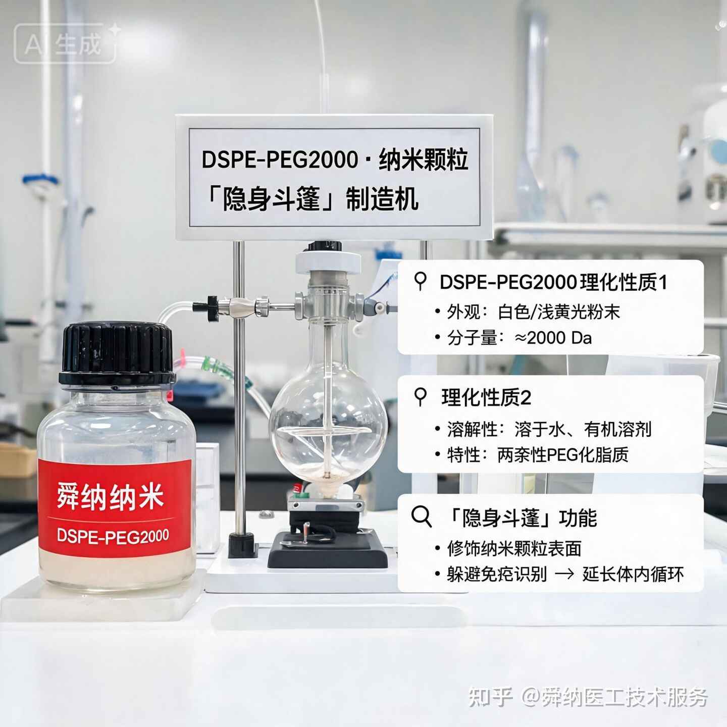 DSPE-PEG2000，纳米颗粒的“隐身斗篷”制造机 关于DSPE-PEG2000理化性质解析