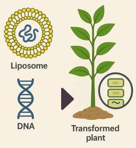 植物基因工程脂质体递送方案