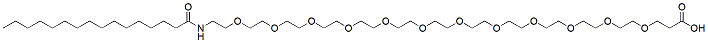 Palmitic acid-PEG12-acid